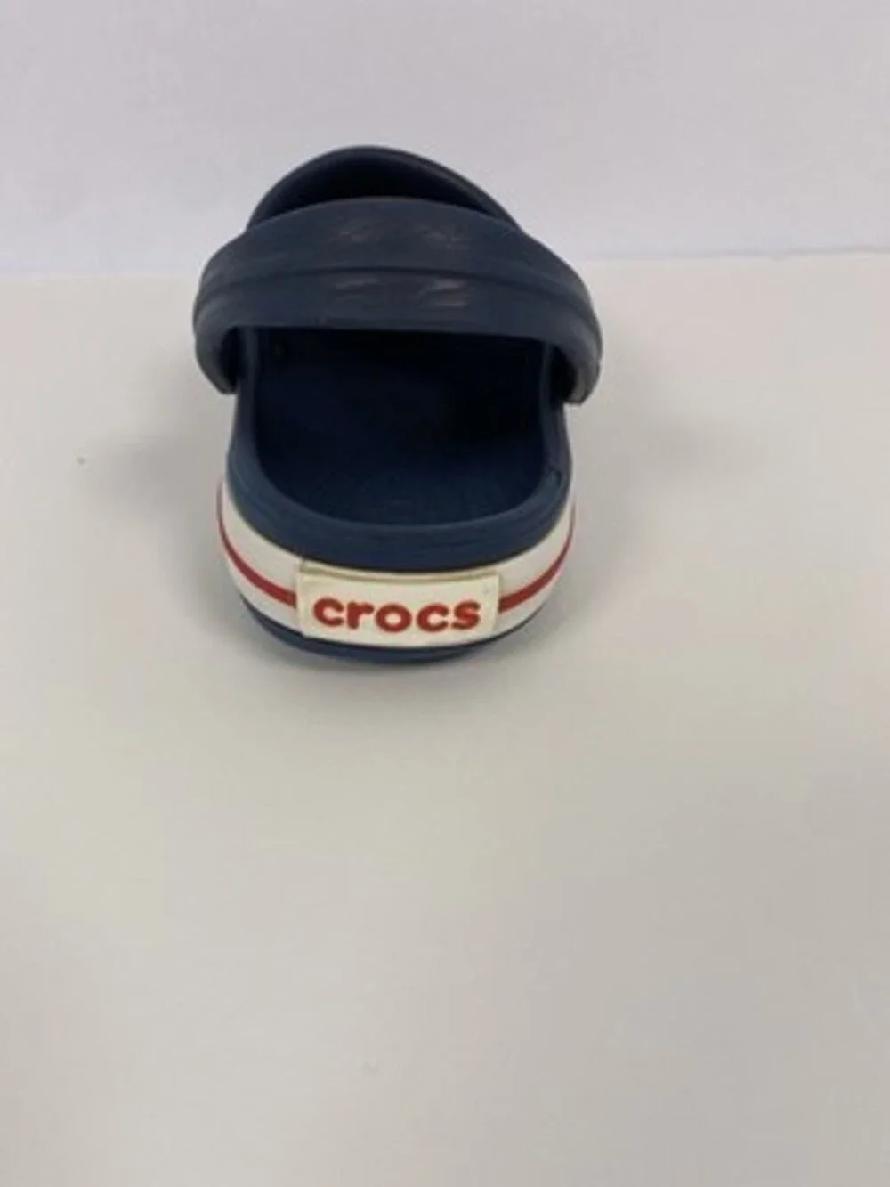 Crocs Unisex Navy Clog Sandals size C13 W/Charms.